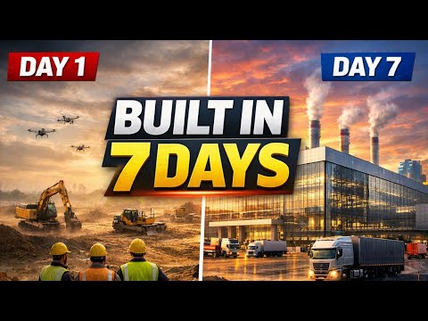 BUILD A LARGE FACTORY COMPLETE IN 7 DAYS | Mega Factory Construction From Zero to Finish