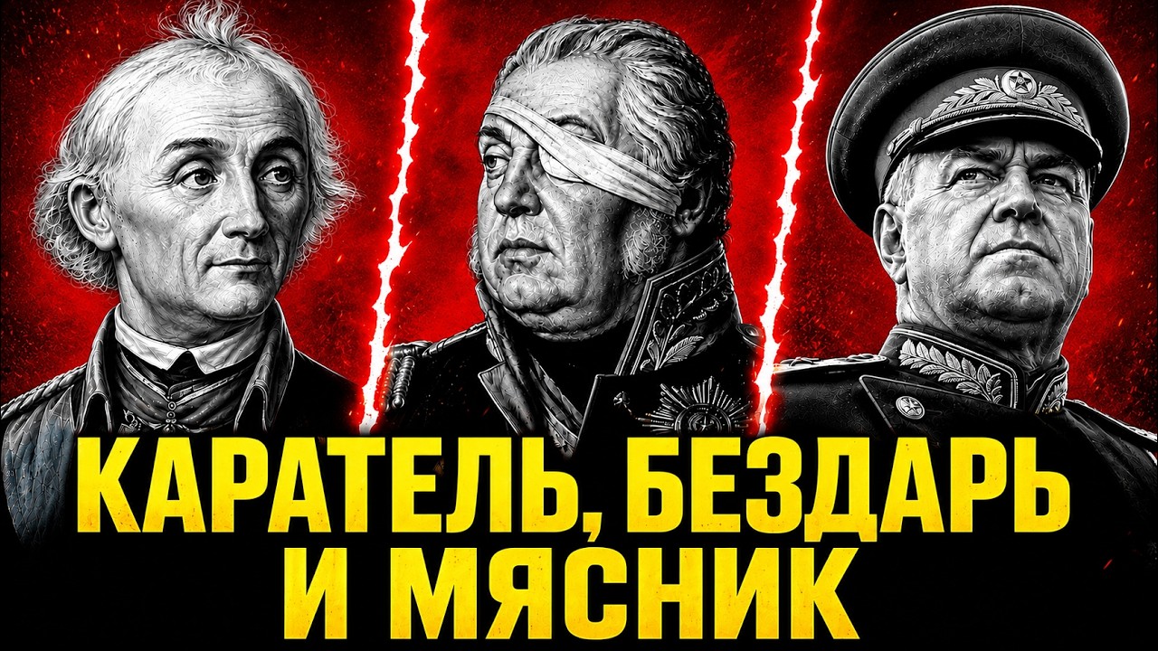 БЕССЛАВНЫЕ ПОЛКОВОДЦЫ РОССИИ. ЧТО С НИМИ НЕ ТАК?
