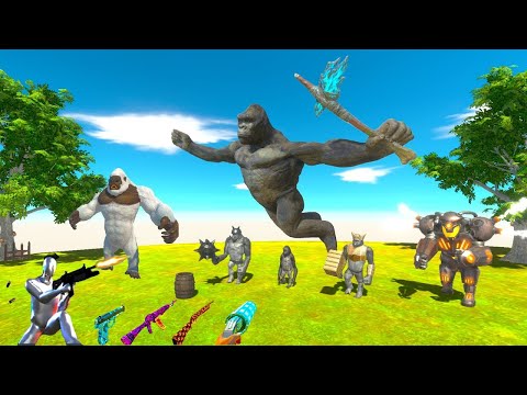 FPS AVATAR vs Mutant Primates Jurassic World 2 - Animal Revolt Battle Simulator