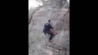 Video thumbnail of Problem 1 (El terrar), 6b+. Salvanebleau