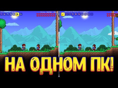 КАК ИГРАТЬ В ТЕРРАРИЮ ВДВОЕМ НА ОДНОМ ПК?! Даже втроем и вчетвером!