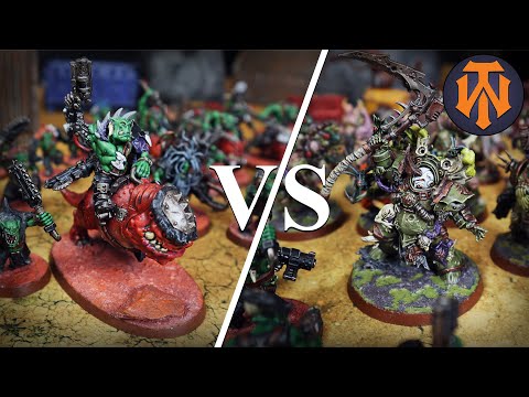 #30 Orks VS Death Guard 40k Battle Report 500 Points 9th Edition Combat Patrol