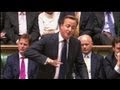 Heated moments in the British parliament debate on.