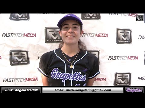2023 Angela Marfull Outfield and First Base Softball Skills Video - Ca Grapettes Hollingsworth