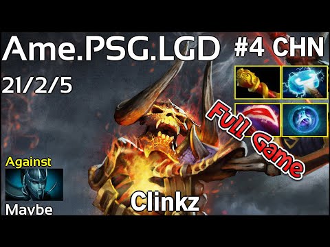Ame [PSG.LGD] Clinkz - Dota 2 Full Game 7.19