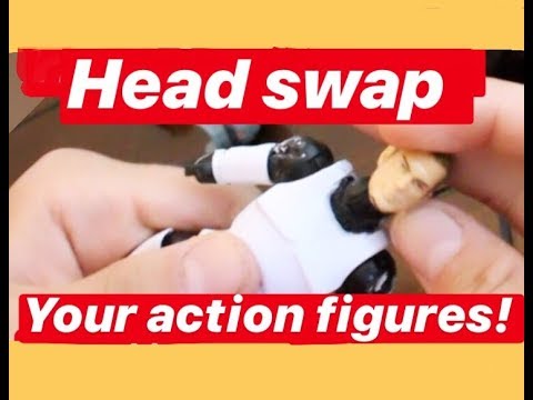 HOW TO HEAD SWAP YOUR ACTION FIGURES! Every technique you need to know!