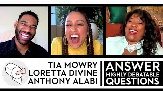 Tia Mowry, Loretta Devine & Anthony Alabi of 'Family Reunion' Answer Impossible Questions | GH
