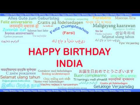 India   Languages Idiomas - Happy Birthday
