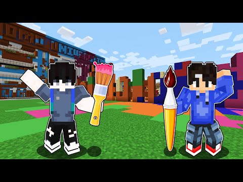 Ar Ar Plays - Minecraft but, We have DIFFERENT COLORS in OMO City