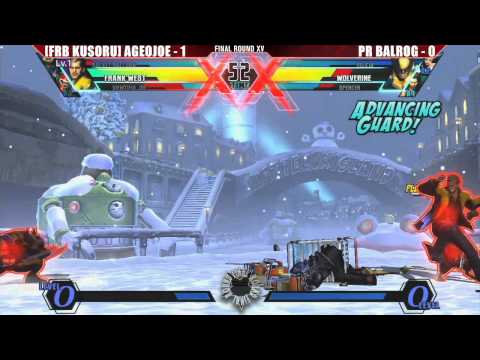 UMVC3 Grand Finals FRB Kusoru Ageojoe vs PR Balrog  - FR XV - Road to Evo 2012