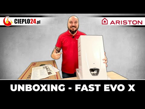 Piecyk gazowy Ariston Fast Evo X - rzeczywiście jest tak dobry? Obejrzyj unboxing i przekonaj się!