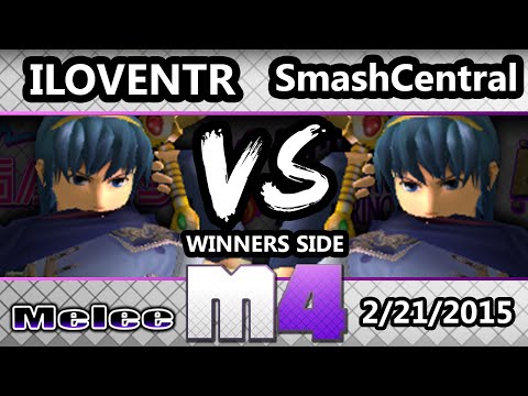 McSmashter 4 - ILOVENTR (Marth) vs EMG SmashCentral (Red, Fox) - SSBM Round Robin Pools - Melee