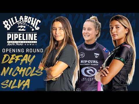 Defay, Nichols, Silva Billabong Pro Pipeline - Women's Opening Round Heat Replay