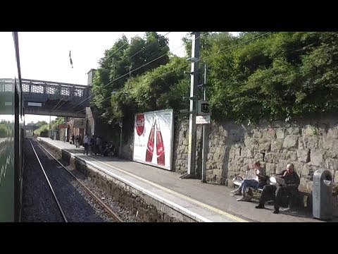Camera out the Window of Irish Rail 29000 Class DMU - Dun Laoghaire to Glenageary