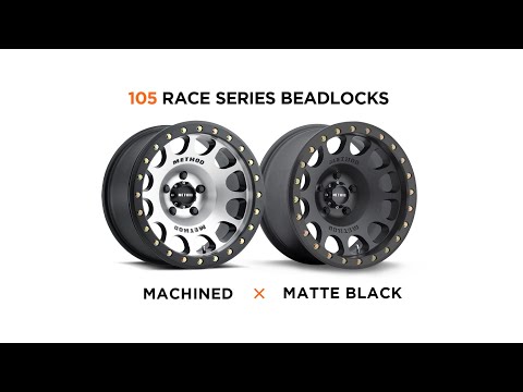 Method MR105 Beadlock 17x9 -38mm Offset 5x5 71.5mm CB Machined w/Matte Black Ring Wheel