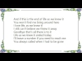 Kathy Mattea - Life as We Knew It Lyrics