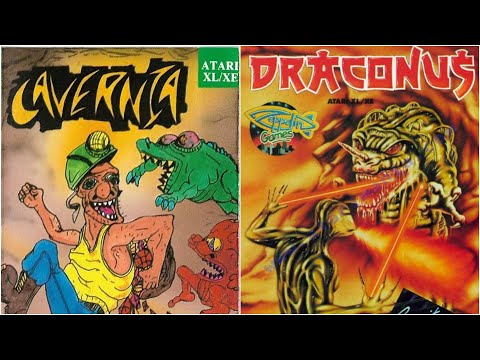 Borsuk Retro Gry TV: ATARI XL/XE - CAVERNIA (Gameplay levels 1 - 10) + DRACONUS (Longplay 1CC!)