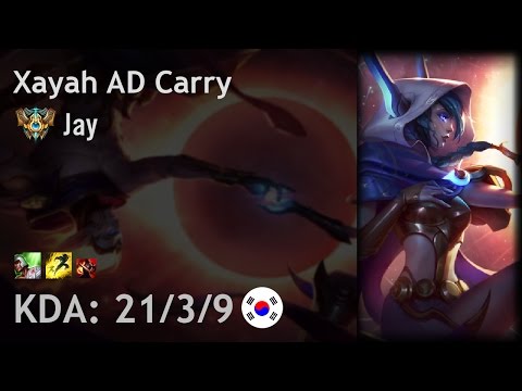 Xayah AD Carry vs Kalista - Jay - KR Challenger Patch 7.8