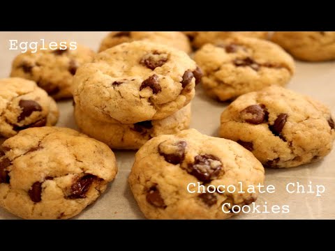 Easy Chocolate Chip Cookies/ Eggless Chocolate Chip Cookies/ Chewy Chocolate Chip Cookies