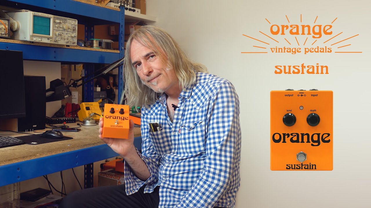 Orange Sustainer Pedal (Made in UK)