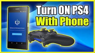 How to Turn PS4 on with your PHONE Remotely! (Android or Iphone)