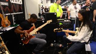 NAMM 2014 Jamming with Uriah Duffy at the Marco booth!