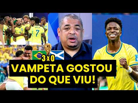 VAMPETA FALOU TUDO! “Velho, EU GOSTEI DE VER como o…” OLHA a ANÁLISE após BRASIL 3 x 0 ESCÓCIA!
