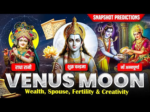 Venus Moon-Blessings of wealth,spouse & happiness/Stunning analysis