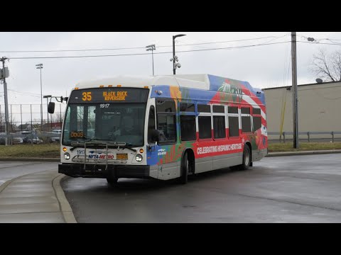 NFTA METRO RIDE ROUTE 35 OUTBOUND [FULL ROUTE] BUS 1917 - 2019 NOVABUS LFS CNG