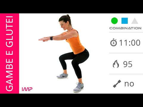 Gambe Toniche e Glutei Sodi Con Esercizi Senza Salti