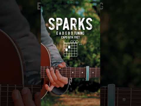 Sparks Coldplay Guitar Tutorial // Sparks Guitar Lesson
