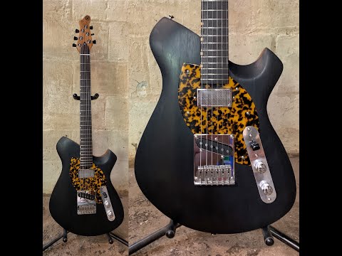 Malinoski HiTop #447 Luthier Built Tele-style Handwound HB Passive Piezo Multi-tone Monster image 17
