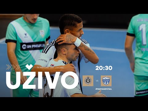 UŽIVO PRENOS: Futsal klub Partizan - KMF Leskovac