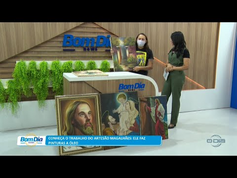 Conheça o trabalho do artesão Magalhães com pinturas a óleo 30 11 2022