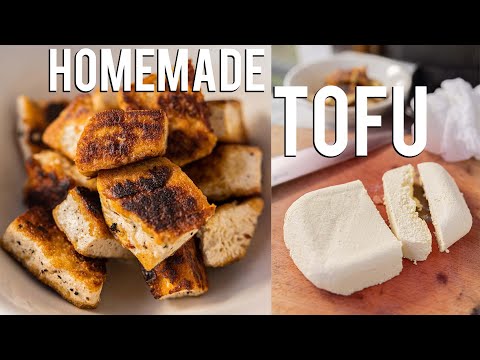 HOMEMADE FIRM TOFU!! SO EASY!!
