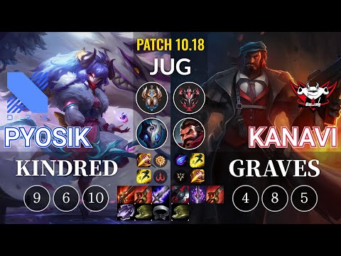 DRX Pyosik Kindred vs JDG Kanavi Graves Jungle - KR Patch 10.18