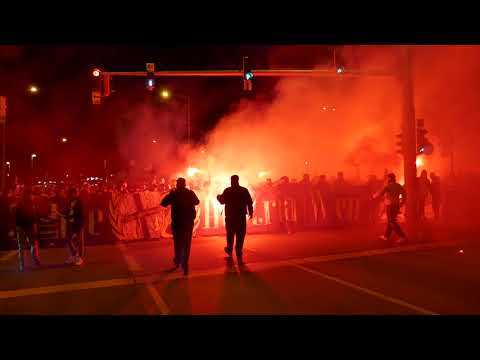 110 Jahre FK Austria Wien / Fanmarsch & Pyroshow / 15.03.21