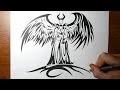 How to Draw Maleficent - Tribal Tattoo Design Style ...