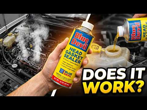 does blue devil really work? lets find out!! super blown head gasket!!