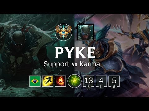 Pyke Support vs Karma - BR Challenger Patch 8.22