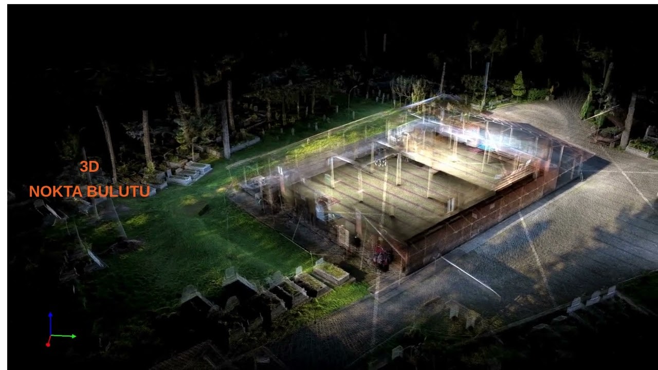 Göğceli Camii - RS10 Lidar Tarayıcı İle Taranması