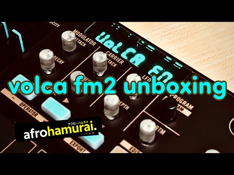 Volca fm2 unboxing - it’s shiny!