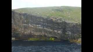 "Costa Concordia" Sailing Close to Swona Island in Orkney.