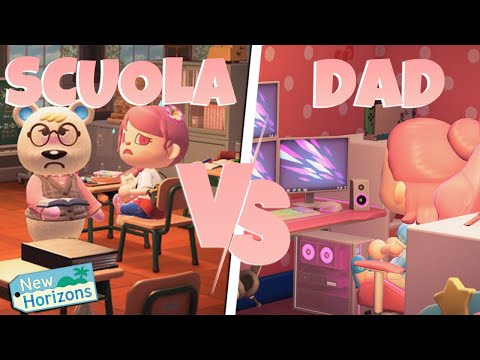 SCUOLA VS DAD 😈su Animal Crossing New Horizons