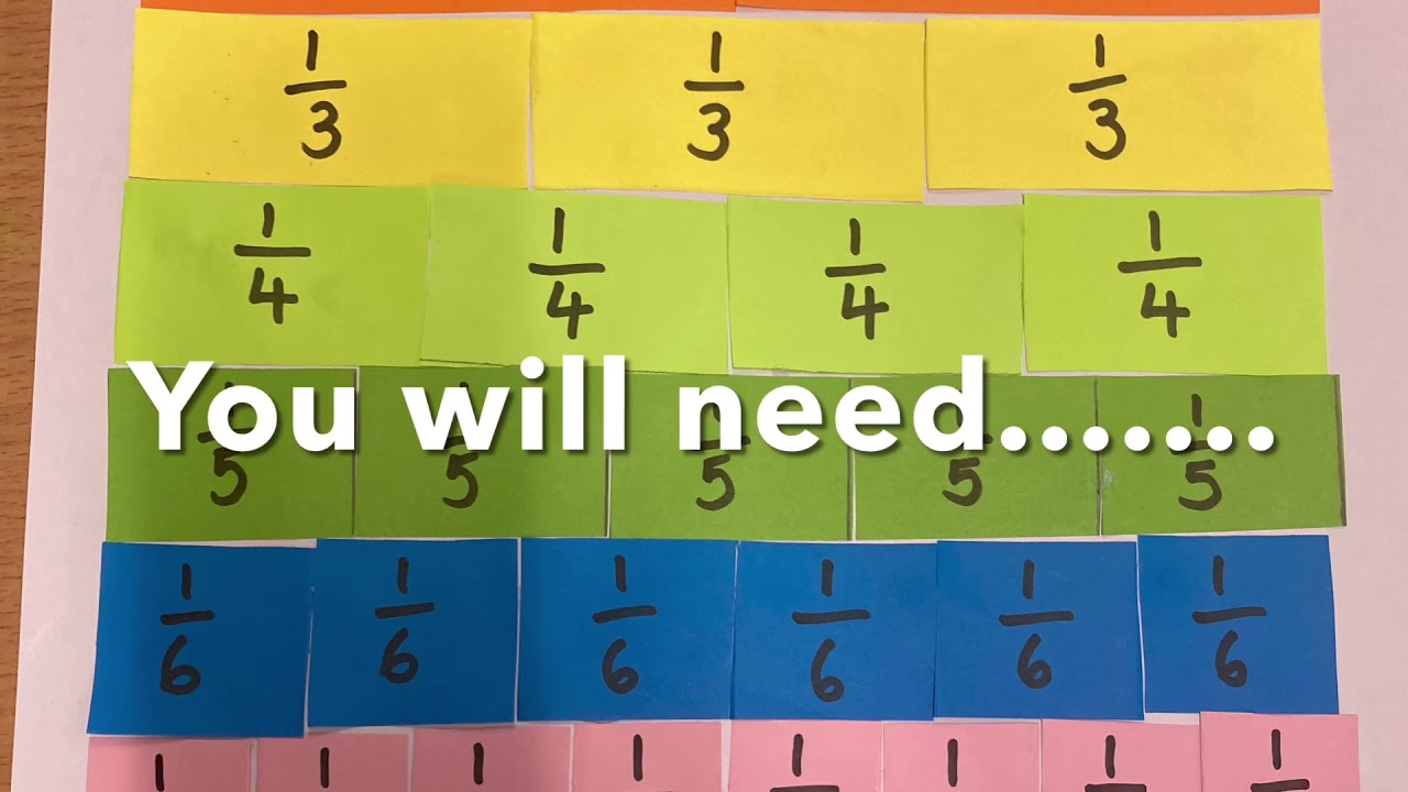 How to make a fraction wall