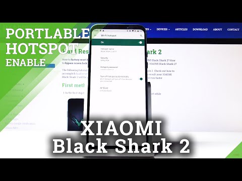 How to Set Up Portable Hotspot in XIAOMI Black Shark 2 - Network Sharing