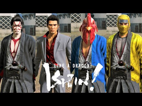 Like a Dragon Ishin PS5 - All Skins / Outfits Showcase (4K 60FPS)