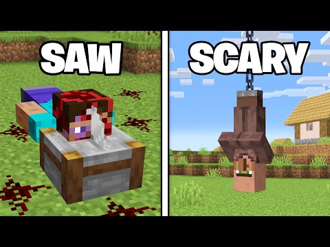 Testing SCARY Minecraft Build Hacks That Jumpscare You