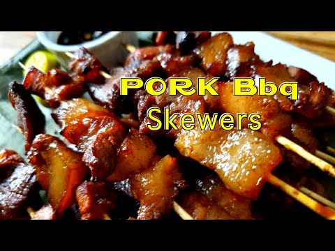 How To Make Pork BBQ Skewers~Filipino Pork BBQ Skewers/Charcoal Or Gas Grill!