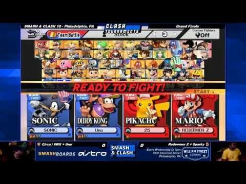 S&C 10 - 6WX + Uno vs Redeemer Z + Sparky - SSB4 Grand Finals - Smash Wii U